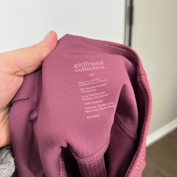 Girlfriend Collective Ribbed Leggings Pink - Picture 8 of 8